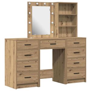 vidaXL Meikkip&ouml;yt&auml; 3 kpl Ruskea 40 x 41 x 135 cm Tekninen puu