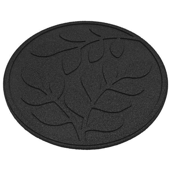 vidaXL Askelkivi 6 pcs Musta &Oslash; 44 x 2 cm Kumi