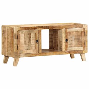 vidaXL TV-kaappi 105x46x32 cm Massiivipuuta Karkea Mango