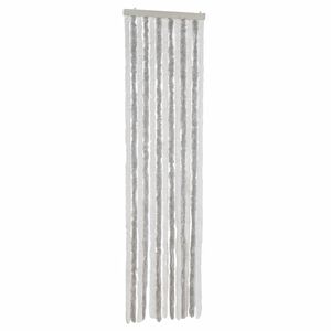 vidaXL Hy&ouml;nteisverho vaaleanharmaa ja valkoinen 56x185 cm chenille