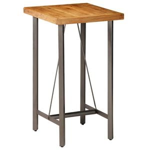 vidaXL Baarip&ouml;yt&auml; kierr&auml;tetty tiikki 60x60x107 cm