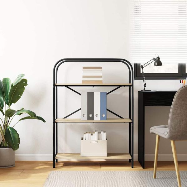 vidaXL Kirjahylly Sonoman tammi 80 x 30 x 109 cm Tekninen puu