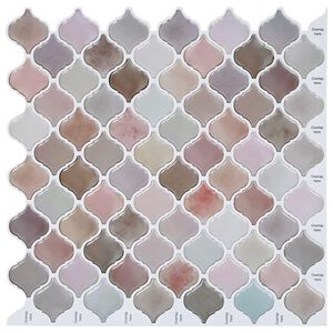 vidaXL Lanturn-laatta 10 kpl Beige 27 x 27 cm Polyuretaani ja PET