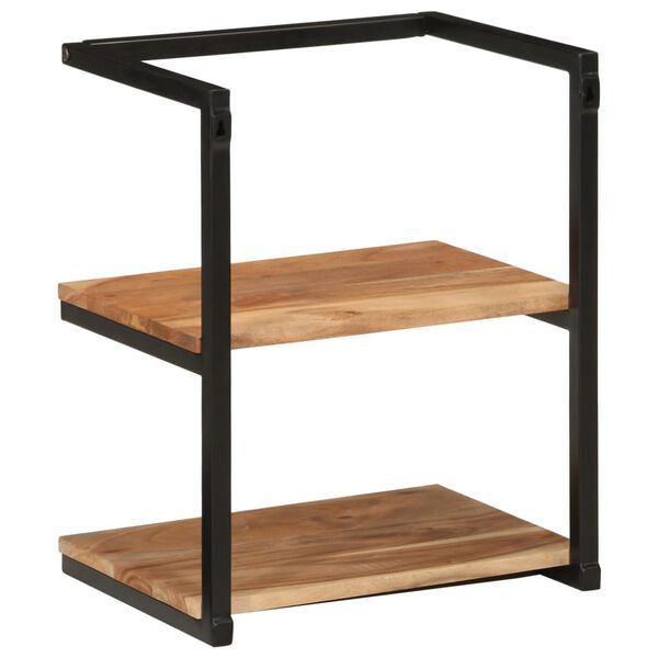 vidaXL Seinähylly 40x30x50 cm täysi akasiapuu ja rauta