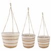 vidaXL 3 kpl Luonnollinen, Valkoinen ja Beige &Oslash;26 x 19 cm