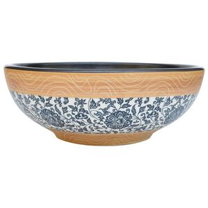 vidaXL Pesuallas ty&ouml;tasolle moniv&auml;rinen py&ouml;re&auml; &Phi;41x14 cm keraaminen