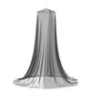 vidaXL Hyttysverkko s&auml;ngylle 156 mesh Musta ⌀56 x 220 cm Polyesteri