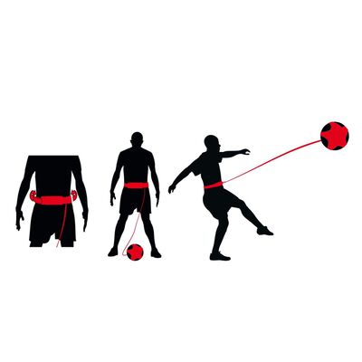 Avento Jalkapallon taitoharjoitteluväline musta ja punainen