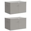 vidaXL S&auml;ilytyslaatikko 2 kpl Kuitukangas 60 x 43 x 35 cm 90,3 L
