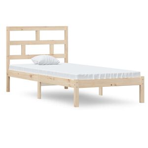 vidaXL S&auml;ngynrunko 90x190 cm Single t&auml;ysi puu