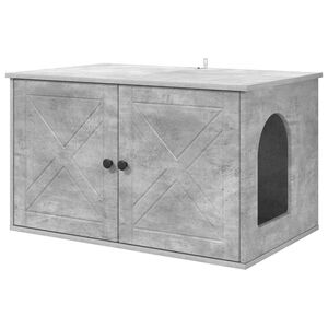 vidaXL Kissatalo Betoni 85 x 55 x 50,5 cm Tekninen puu