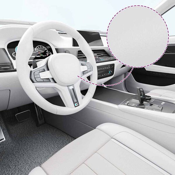 vidaXL Auton p&auml;&auml;llystekalvo valkoinen 100x150 cm