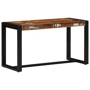 vidaXL Penkki Moniv&auml;rinen 80x35x45 cm Kierr&auml;tetty massiivipuu