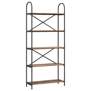 vidaXL Kirjahylly Vanha puu 80 x 30 x 183 cm Tekninen puu