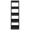 vidaXL Kirjahylly/tilanjakaja musta 40x30x135 cm lastulevy