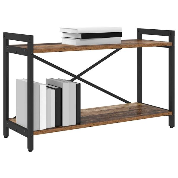 vidaXL Kirjahylly Vanha puu 40 x 30 x 85 cm Tekninen puu