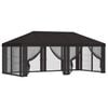 vidaXL Gazebo-peite sivuseinill&auml; 6 x 3 m Antrasiitti Polyesteri 190