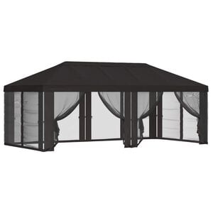 vidaXL Gazebo-peite sivuseinill&auml; 6 x 3 m Antrasiitti Polyesteri 190