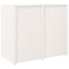 vidaXL Ulkokeitti&ouml;kaappi valkoinen 106x55x92 cm t&auml;ysi m&auml;nty
