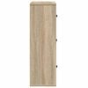 vidaXL Kirjahylly Sonoma Oak 60x24x76,5 cm Engineered Wood