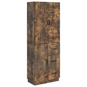 vidaXL Kaappisarja 2 pcs Savutammi Tekninen puu
