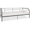 vidaXL P&auml;iv&auml;vuoteenrunko harmaa metalli 90x200 cm
