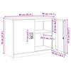 vidaXL S&auml;ilytyskaappi Pinkki 90 x 40 x 70 cm Ter&auml;s