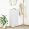 vidaXL Senkki valkoinen 37,5x35x99 cm tekninen puu