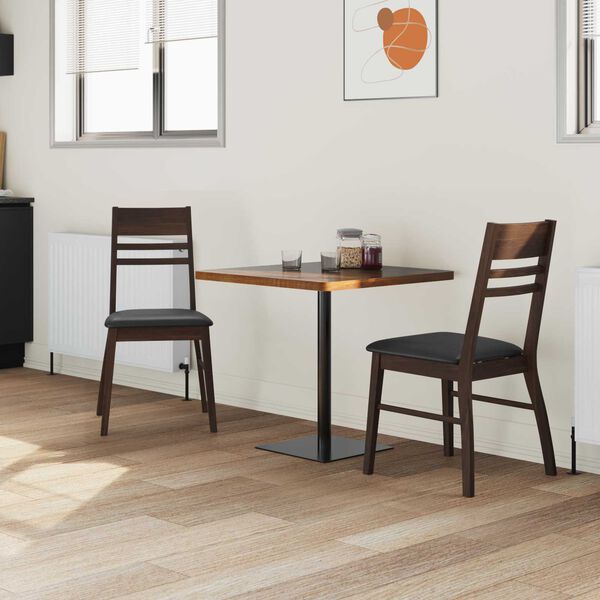 vidaXL Ruokatuolit 2 pcs Vaaleanruskea 43 x 54 x 89 cm