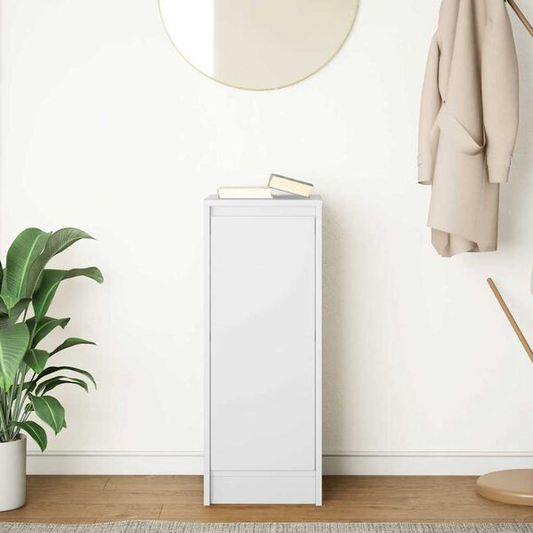 vidaXL Senkki valkoinen 29,5x34x76 cm tekninen puu