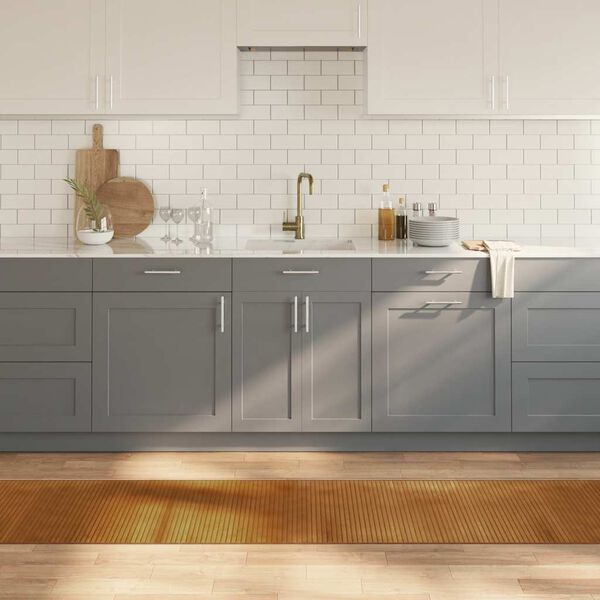 vidaXL Matto suorakaide ruskea 60x400 cm bambu