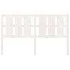 vidaXL Sängynpääty valkoinen 165,5x4x100 cm täysi mänty