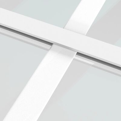 vidaXL Liukuovi ESG-lasi ja alumiini 102,5x205 cm valkoinen