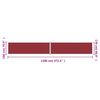 vidaXL Sis&auml;&auml;nvedett&auml;v&auml; sivumarkiisi punainen 180x1200 cm