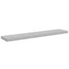 vidaXL Kelluvat sein&auml;hyllyt 4 kpl betoninharmaa 120x23,5x3,8 cm MDF