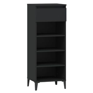 vidaXL Kenk&auml;teline musta 40x36x105 cm tekopuu