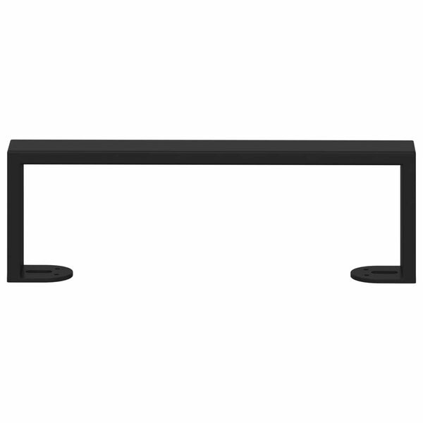 vidaXL Huonekalujalat 2 pcs Musta 311 x 40,5 x 100 mm Rauta