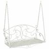 vidaXL Keinupenkki Ter&auml;s 110 x 52,5 x 47 cm Antiikkivalkoinen