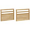 vidaXL K&auml;sinojien moduuli 2 pcs valkoinen 78,5 x 8,5 x 60 cm