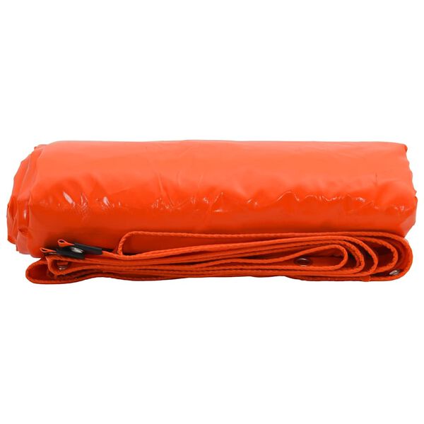 vidaXL Pressu 650g / m&sup2; Oranssi 3 x 5 m Kangas PVC-pinnoitteella