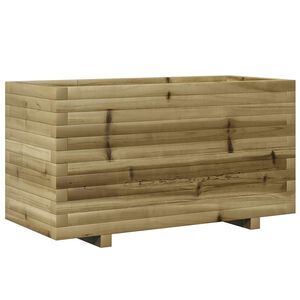 vidaXL Puutarhakukkalaatikko 90x40x49,5 cm kyll&auml;stetty m&auml;nty