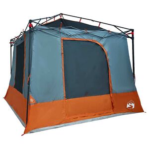 vidaXL Sis&auml;teltta 6 hengelle Harmaa ja oranssi taffeta