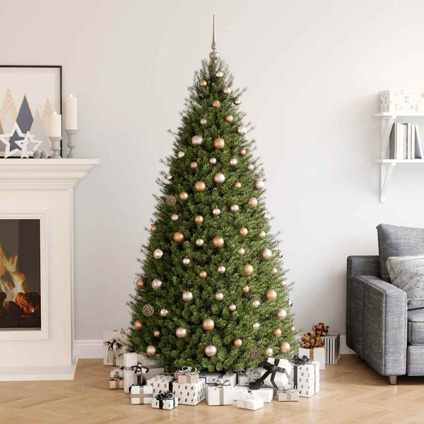 vidaXL 120-osainen Joulupallosetti latvalla 300 LED-valoa ruusukulta