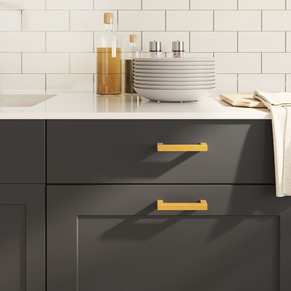 vidaXL Kaapin kahvat 20 kpl kulta 96 mm ruostumaton ter&auml;s