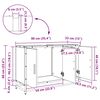 vidaXL Kylpyhuonekaappi ovella Vanha Puu 90 x 33 x 60 cm Tekninen puu