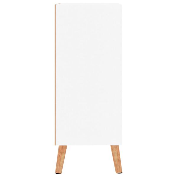 vidaXL Senkki valkoinen ja Sonoma-tammi 60x30x72 cm tekninen puu