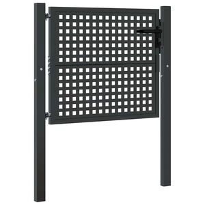 vidaXL Puutarhanportti antrasiitti 100x75 cm ter&auml;s