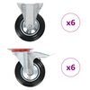 vidaXL Rullapy&ouml;r&auml;t 12 kpl 160 mm