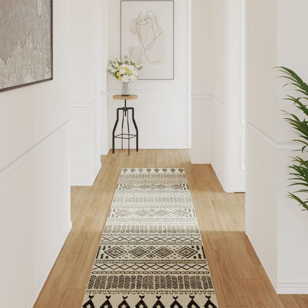 vidaXL Sis&auml;-/ulkomatto lyhytnukkainen moniv&auml;rinen 80x300 cm liukumaton