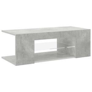 vidaXL TV-taso LED-valoilla betoninharmaa 90x39x30 cm